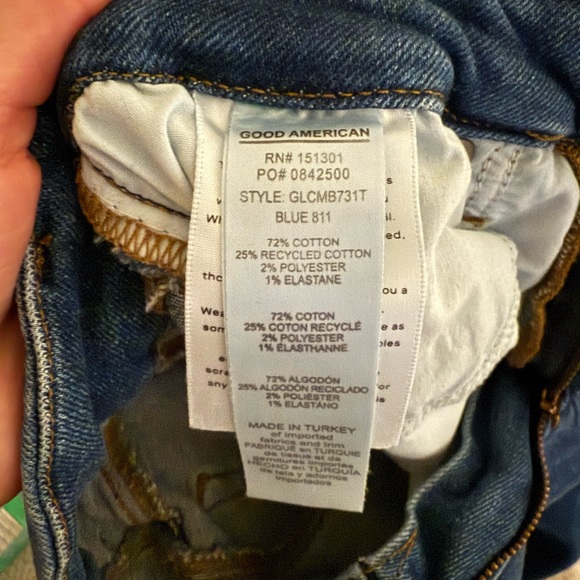 Good American Good Legs Cropped Boot Leg Jean ( Size 27/4) - Picture 6 of 6